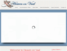 Tablet Screenshot of heavenonvaal.co.za